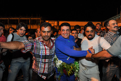 بازگشت تیم ملی کشتی فرنگي‌ به كشور